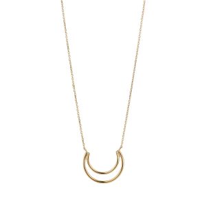 9ct Yellow Gold Curved Pendant