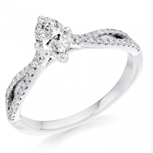 Platinum Marquise Engagement ring