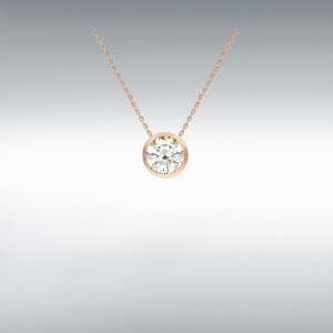 Rose Gold Cubic Zirconia Pendant